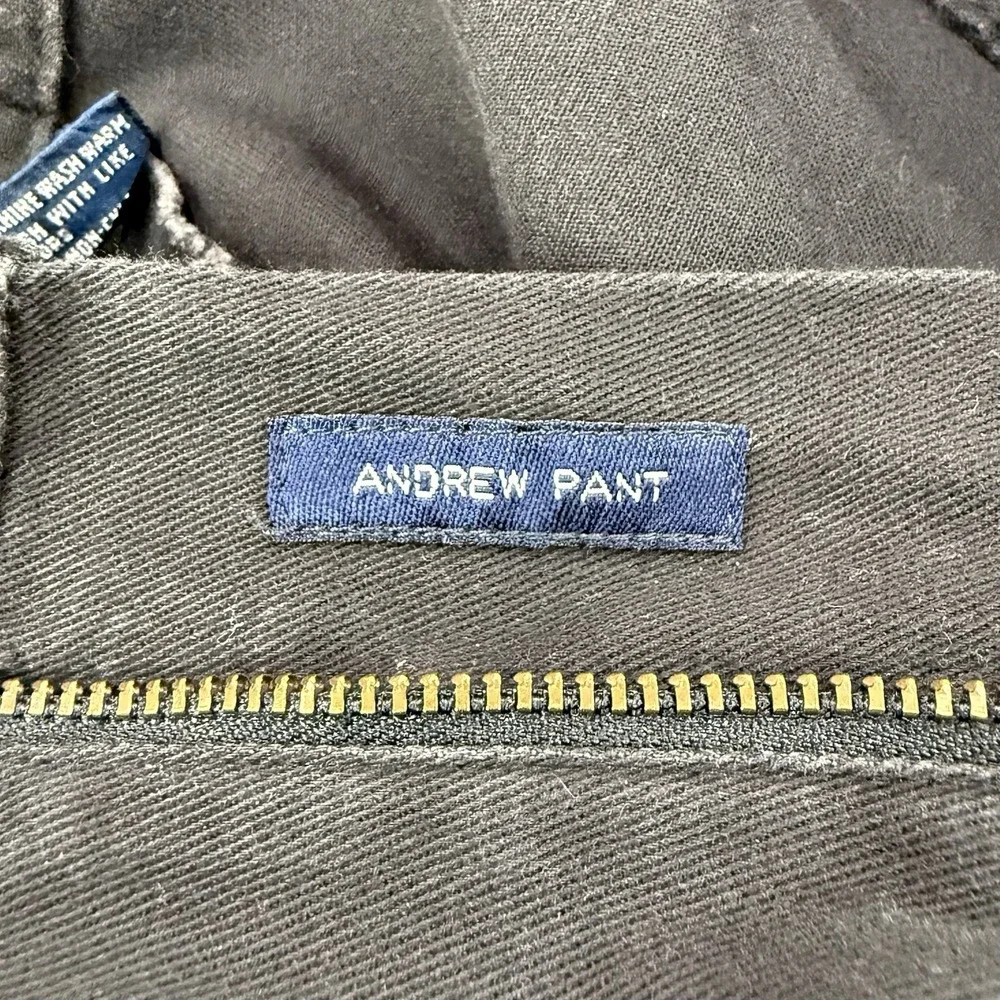 Vintage Polo Ralph Lauren Andrew Pants Men's 42x30 Black Pleated Chino Preppy
